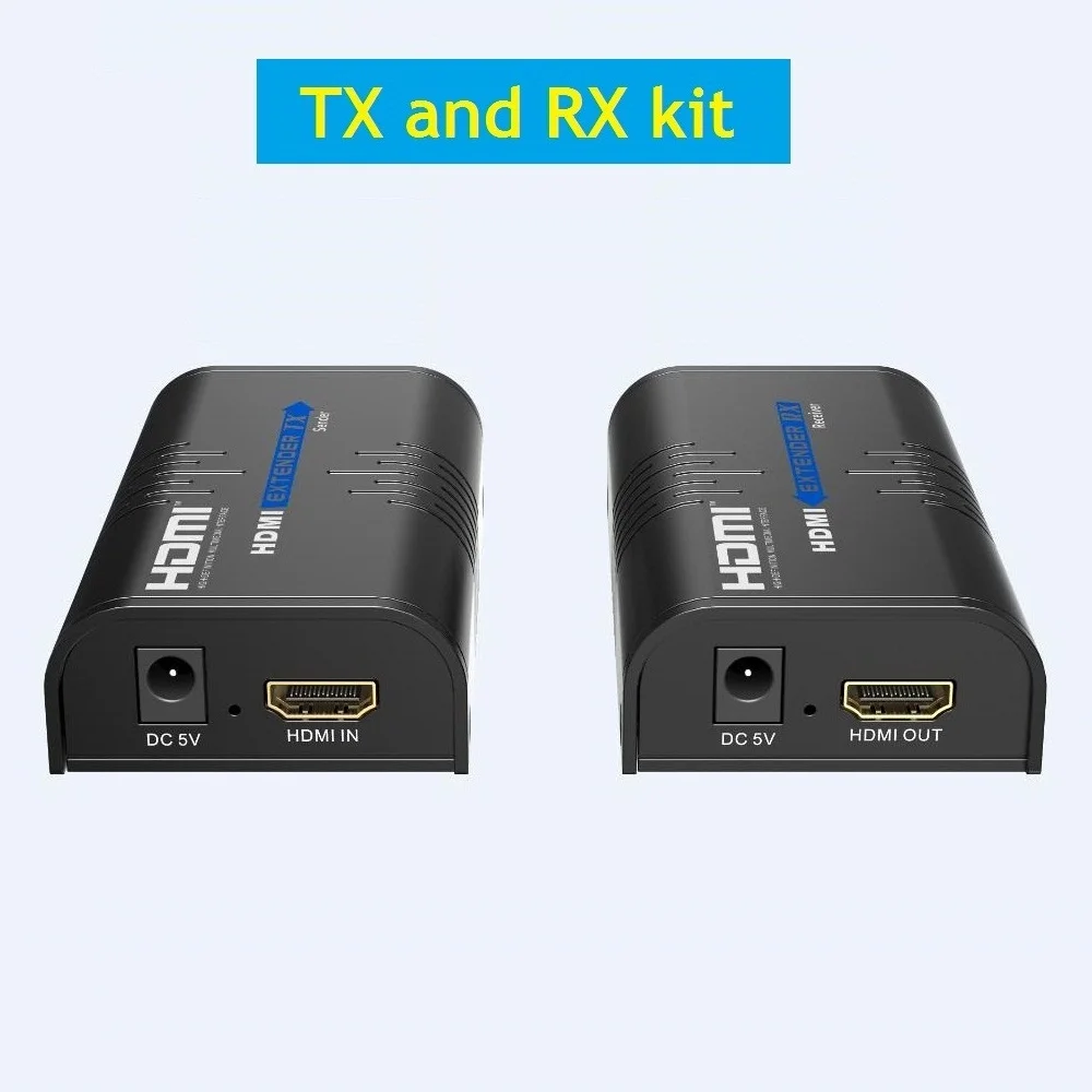 LKV373A V4.0 HDMI-compatible Extender Up to 120m Over Ethernet TCP/IP RJ45 Cat5/5e/6 Transmitter Receiver Adapter for DVD PS4