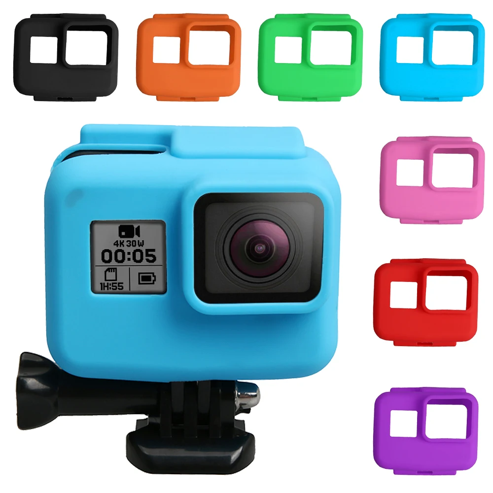 Anti-scratch Silicon Gel Camera Protective Case Cover Shell Housing For Gopro Hero 5 6 7 Action Camera Go Pro Accessories