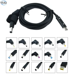 YuXi USB Type-C to DC 5.5*2.1 5.5*2.5 4.5*3.0 7.4*5.0 4.0*1.7 mm Square Male Plug Jack PD Power Charger Adapter Connector Cable