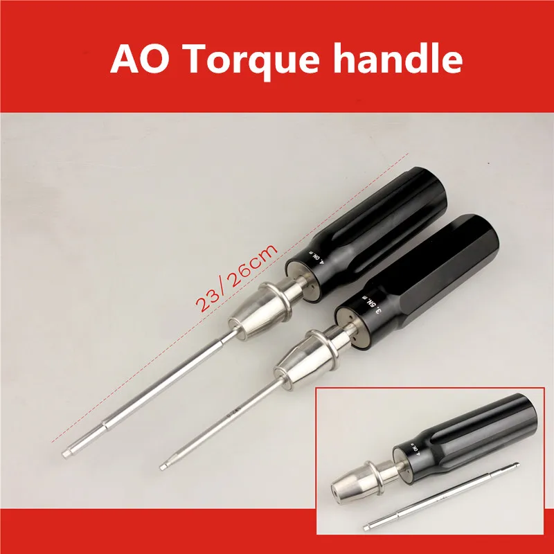 Orthopedic instrument medical torsion handle Ao quick assemble driver internal hexagonal plum blossom locking screw force limiti