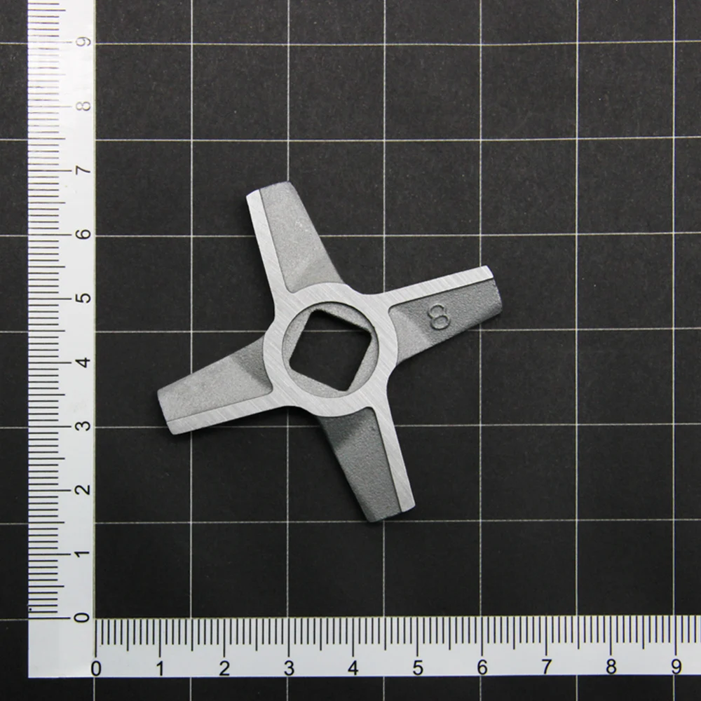 1 Stück Fleischwolfmesser 8 # Doppelseitige Ersatzklinge für Zelmer MM1200 Bosch MFW3910W MFW3X10B Küchengeräte-Ersatzteile – Detail 7