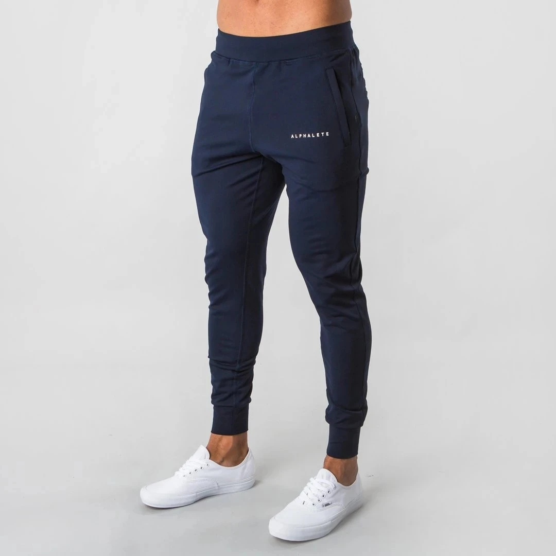 

ALPHALETE New Style Mens Brand Jogger Sweatpants Man Gyms Workout Fitness Cotton Trousers Male Casual Fashion Skinny Track Pants