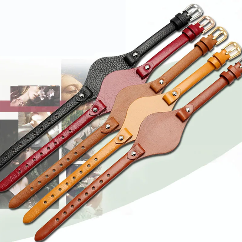 8mm genuine leather watchband for F-ossil ES2830 ES3060 ES3077 ES3262 ES4026 ES4119 ES4176 ladies small size strap bracelet