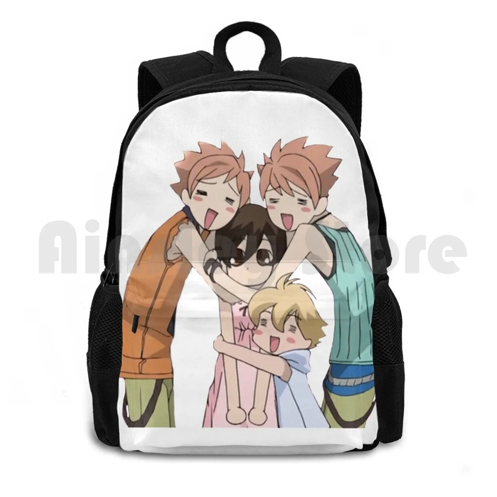 Big Hug You Lil Cutie! Outdoor Hiking Backpack Waterproof Camping Travel Haruhi Haruhi Fujioka Hikaru Kaoru Ouran Ouran High