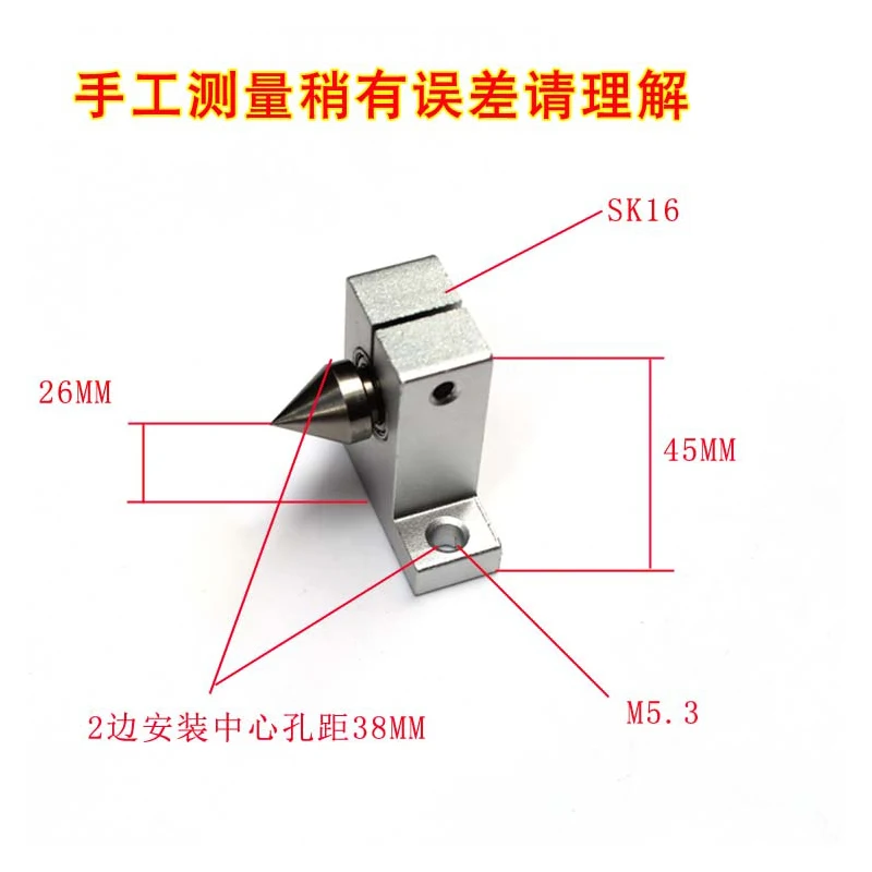 DIY Lathe Tailstock Woodworking Lathe Rotary Thimble Machine Metal Wood Turning Rotary Tool Mini Lathe Machine Accessories