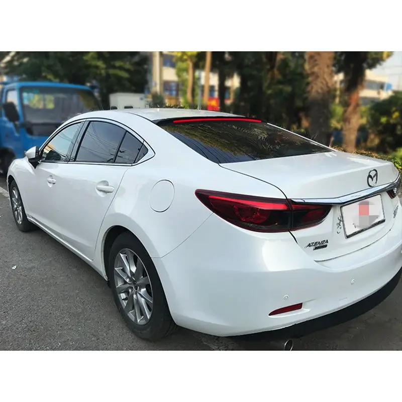 

for Mazda 6 2015 -2018 atenza spoiler high quality ABS material with LED light spoiler for Mazda 6 atenza black roof spoiler