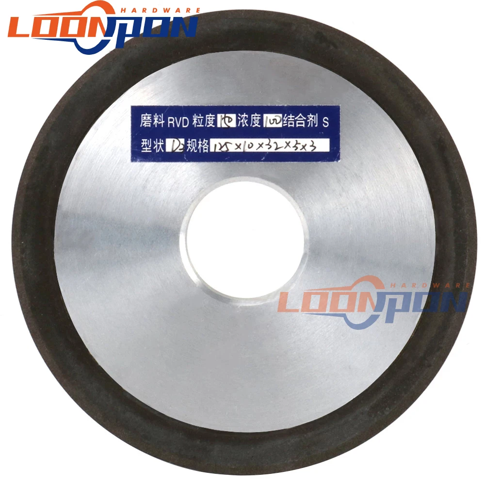 125mm Diamond Grinding Wheel Resin Grinder Cutter Cutting Disc for Carbide Tungsten Steel Milling Cutter Sharpener 32mm Bore