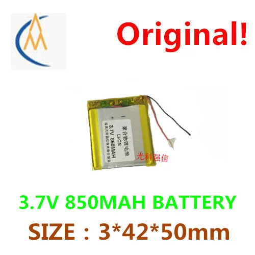 Achetez en plus, vous aurez une batterie polymère li-ion à capacité suffisante, 3.7 V, 304250, 850 mah, radio GPS/équipement/alimentation électrique mini mobile