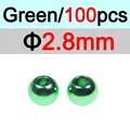 2.8mm Verde 100 piezas