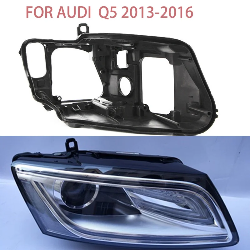 

FOR AUDI Q5 2013-2016 Shell Headlight Shell Plastic Black Shell Headlight Rear Seat Lamp Light Box Xenon Headlights Repair Parts