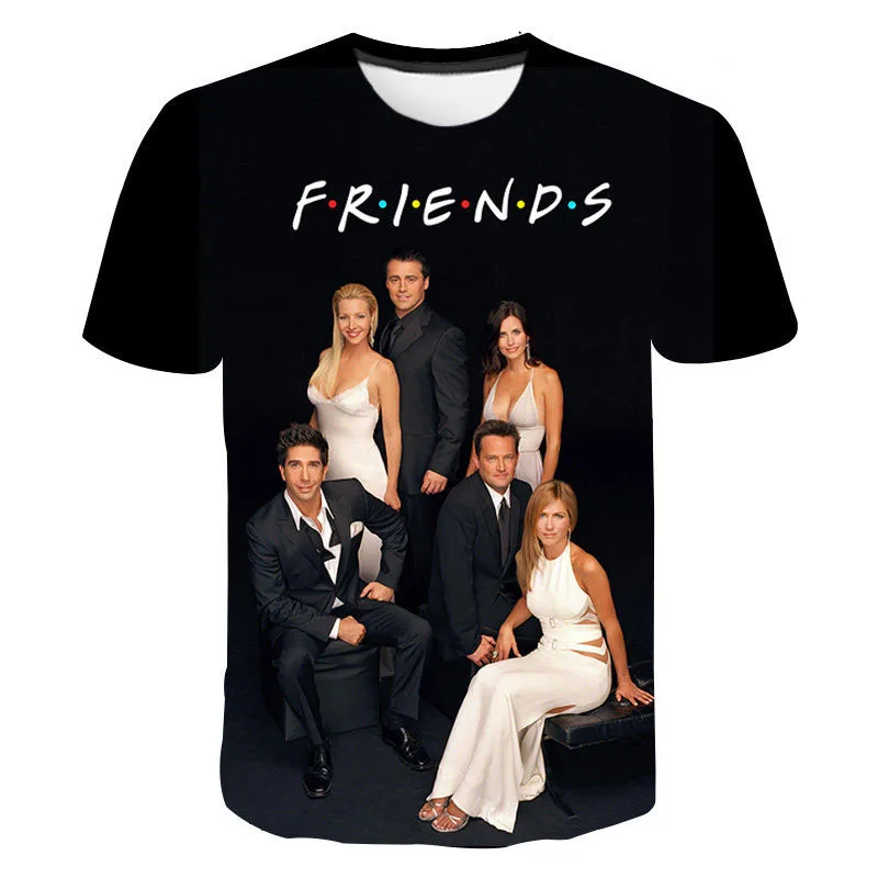 NewSummer Friends Tv Show 3D T Shirts Boy Girl Kids Fashion Streetwear Men Women Friends Printed T-shirt Trendy Tops Oversized