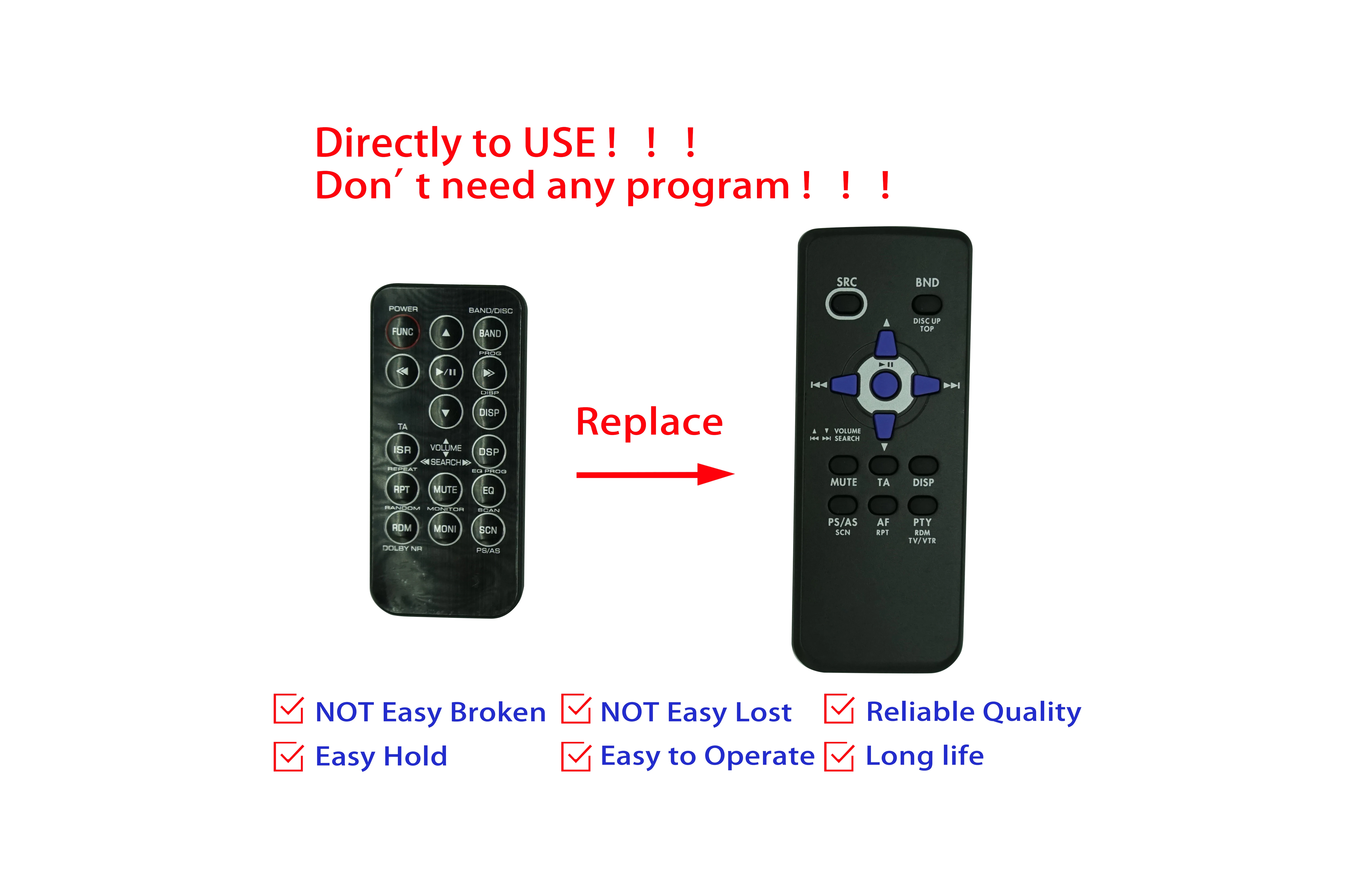 Remote Control Clarion CM-D8 CM-D5 CM-D6 CM-D7 CX-201 CX-400 CX-501 CX-609 CX-501A CX-505 CX-305 CZ-215E CD Car Receiver System