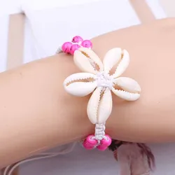 New Fashion Knit Shells Bracelets for Women Handmade Hand Jewelry Bohemian Beach Bracelet Femme Jewelry pulseras mujer moda