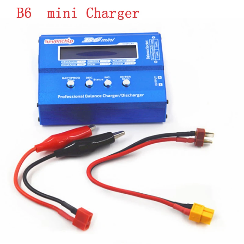 Балансирующее зарядное устройство Cabzty iMAX B6 80 Вт, 6 А, разъемы T-Plug, Tamiya, XT60 на выбор, совместимо с литий-полимерными, литийионными, никель-мета...