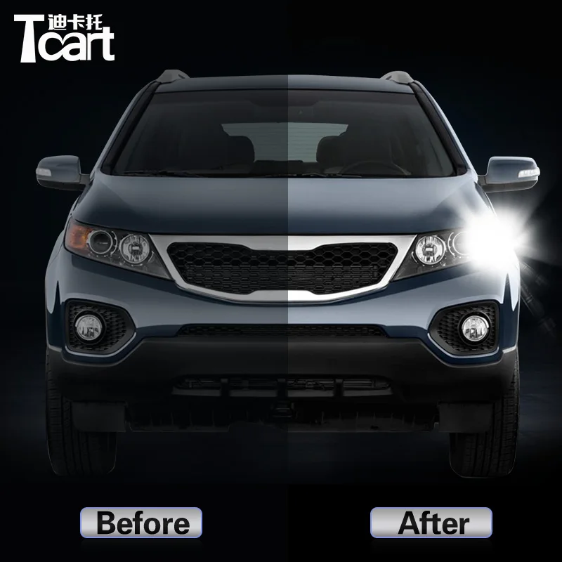 For Kia Sorento (XM)  2010 2011 2012 2013 2014 2015 2PCS Led drl Daytime Running Light Turn Signal 2IN1 accesorios coche