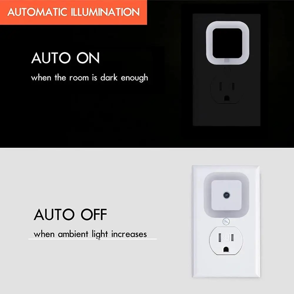 LED Night Light Wireless Motion Sensor Light EU US Plug Nightlight Lamp For Children Kids Baby Living Room Bedroom Lighting