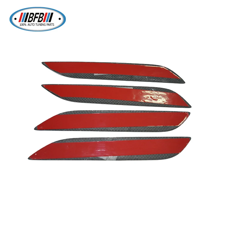 Add on  Carbon Fiber Style Car Door Handle Cover panel Trim For Tesla Model S 2016-2018