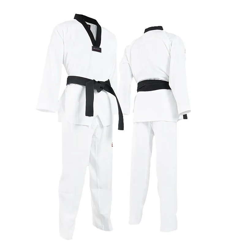 New Taekwondo Clothing Adult Children Kids Karate Suit Martial Arts Training Sets Kung Fu Uniform For Women Men White Belt