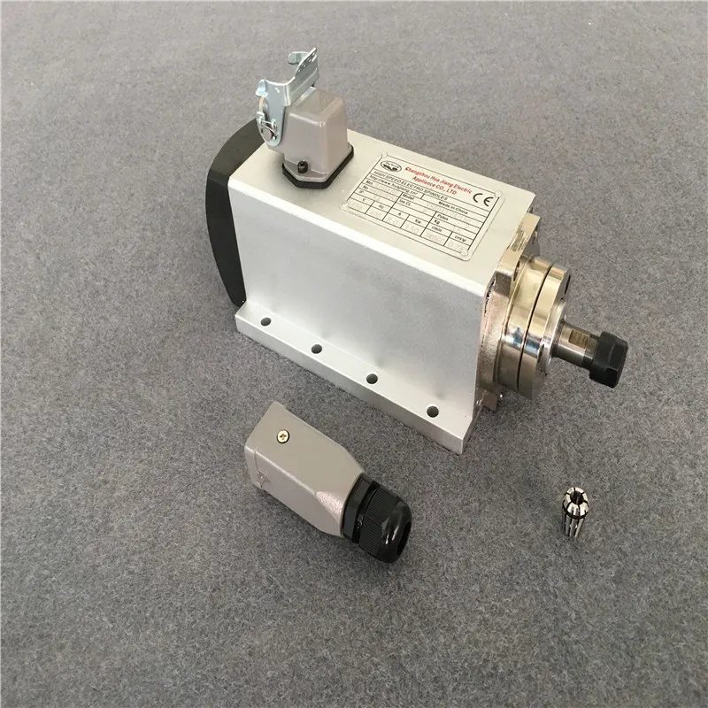 

220V CNC 0.8KW ER11 Square Spindle Motor 800W Air Cooled spindle Motor for milling Machine