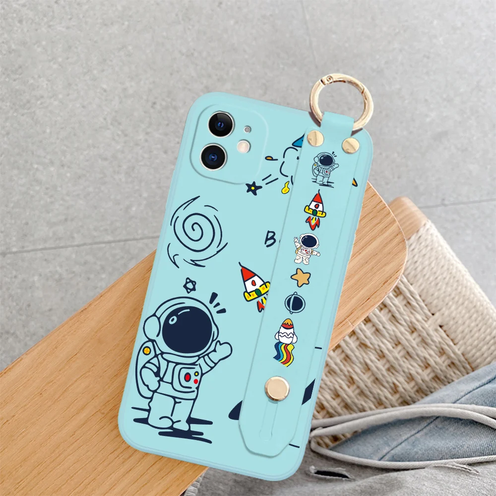 WristStrap Case For OPPO Reno Z Realme 5 7 6 Pro C3 C11 C12 C15 XT X50 X2 K5 R9S PlusReno5 6 F 5G R9S R15 R17 Anime Phone Cover