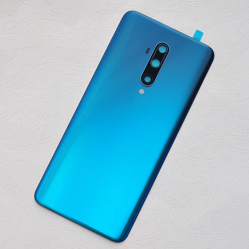 For Oneplus 7T Pro New Original Glass Rear Housing Battery Cover Case Back With Camera Lens+Logo 1+ 7t Pro Replacement Part