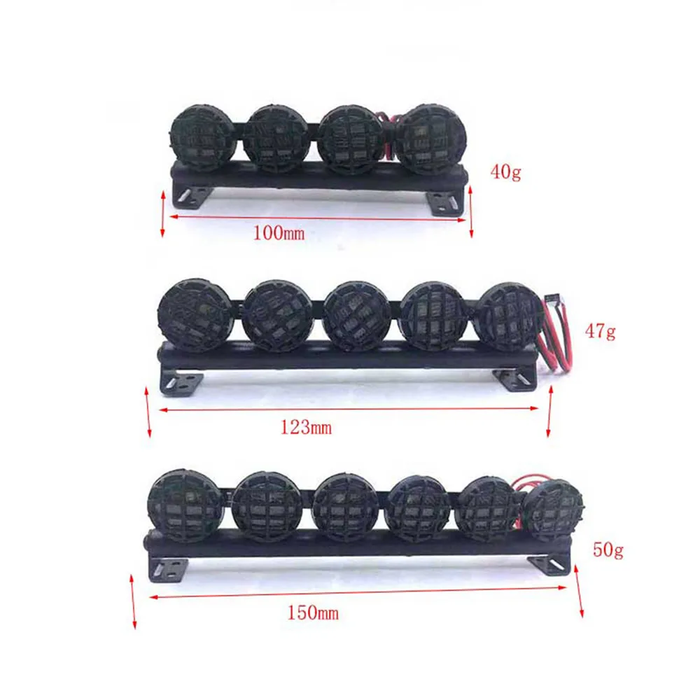 Na dachu reflektor LED pasek świetlny dla 1/10 TRAXXAS TRX4, który, nie wiadomo jak, znalazł/SCX10 90046 90047/D90 D110 gąsienica RC część