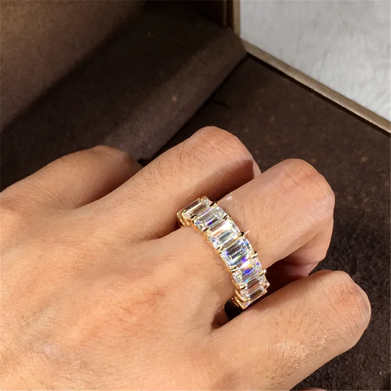 CC Rings For Women and Men Sterling Gold Plated Cubic Zirconia Wedding Engagement Ring Index Finger Accessories CC3130