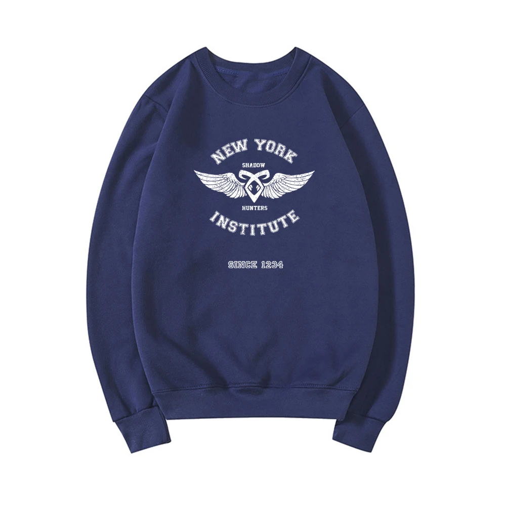 Shadowhunters-Sudadera del Instituto de Nueva York para hombre y mujer, jersey de Runas de la ciudad de los huesos, sudaderas con capucha de cuello