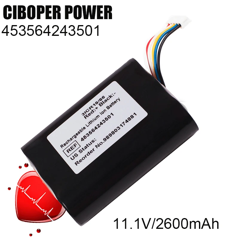 

CP Medical Battery 3ICR19/66 453564243501 989803174881 11.1V 2600mAh For Suresign VM1 VSI VS2+ 863264 863265 863266 989803166291