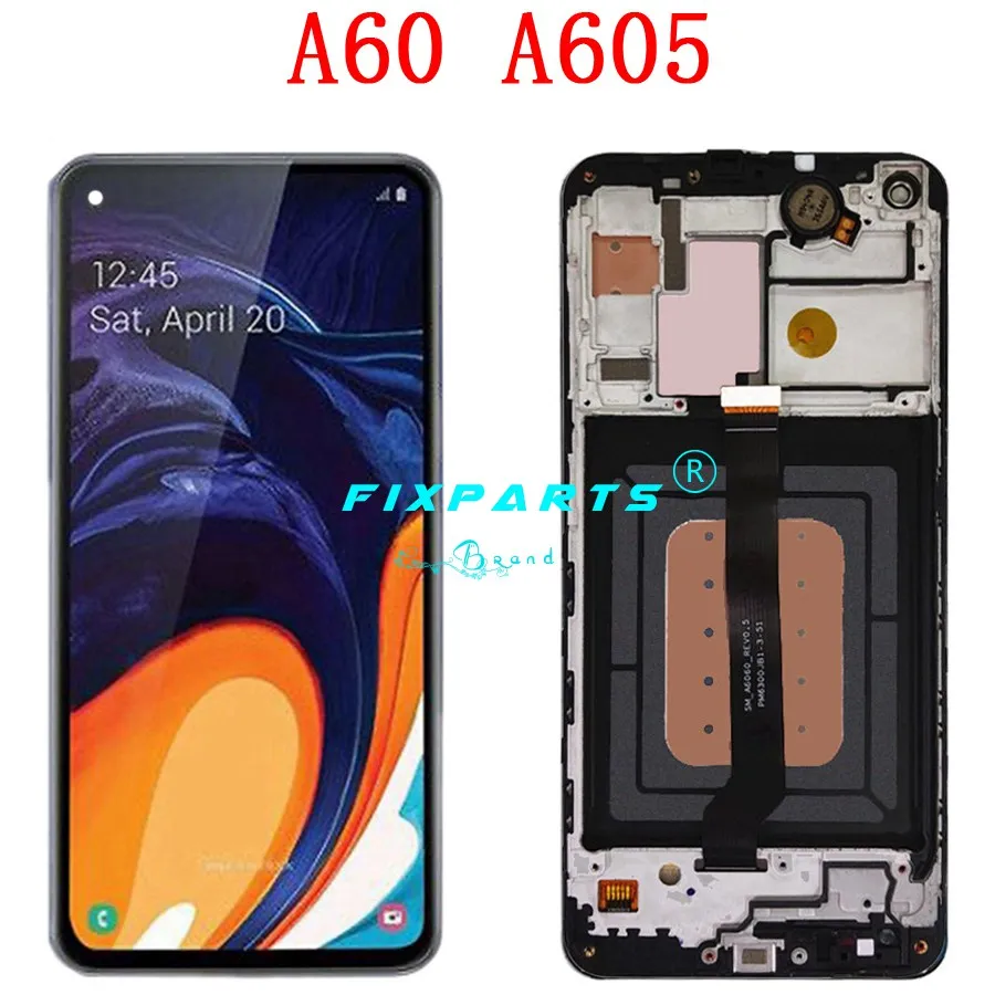 For SAMSUNG GALAXY A10 A105 A20 A205 A30 A305 A40 A405 A50 A505 A60 A606 A70 A80 A10 M10 M20 LCD Display Touch Screen With Frame