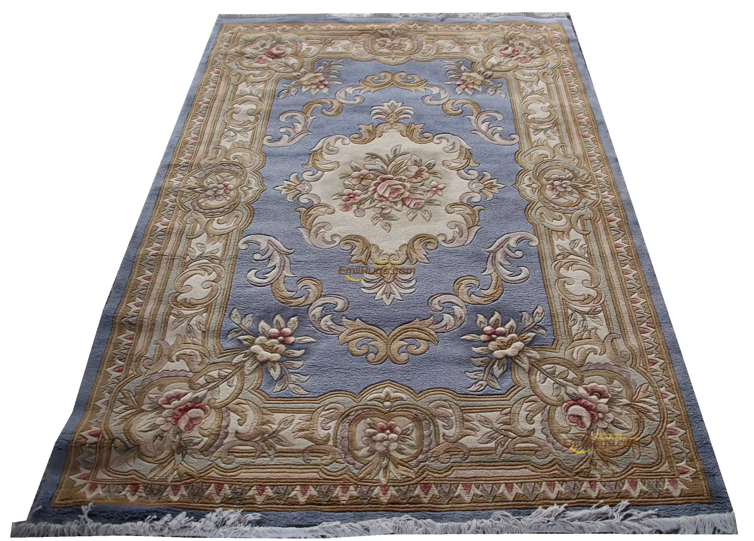 area rug wool french carpet About machine made Thick Plush Savonnerie Rug  137X198cm 4.5'X6.5' carpet 3d carpet