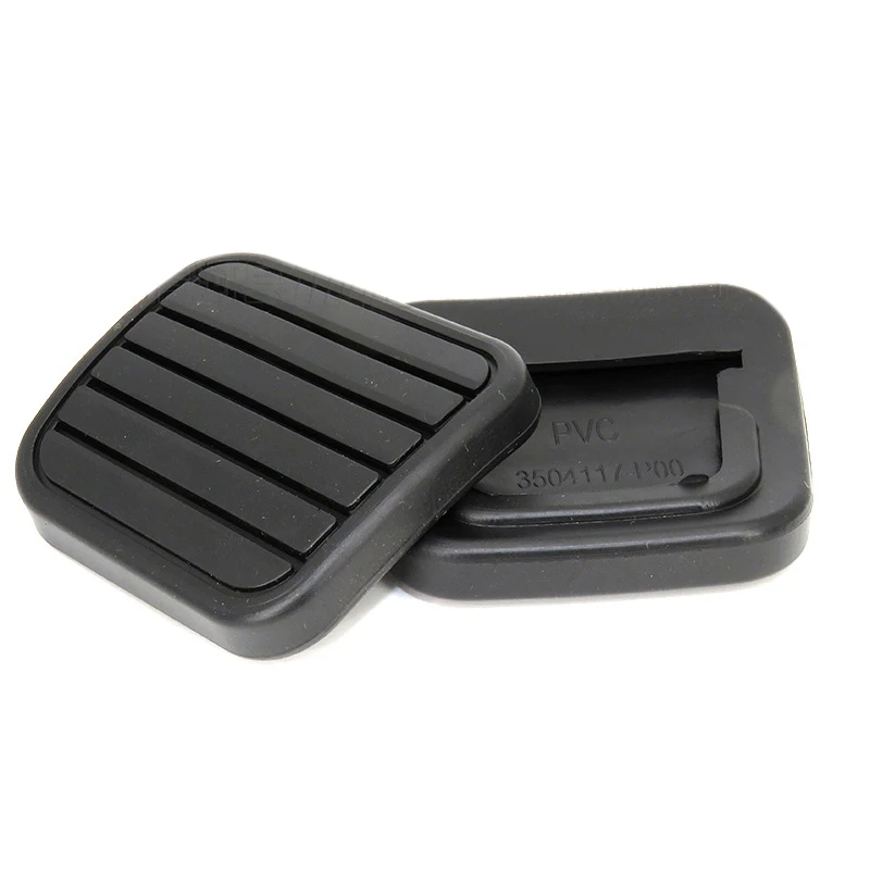 beler New 2x Rubber Car Clutch Brake Pedal Pad Cover For Great Wall V200 Man Dual Cab Pick-Up RWD 2012 2013 2014 2015 2016