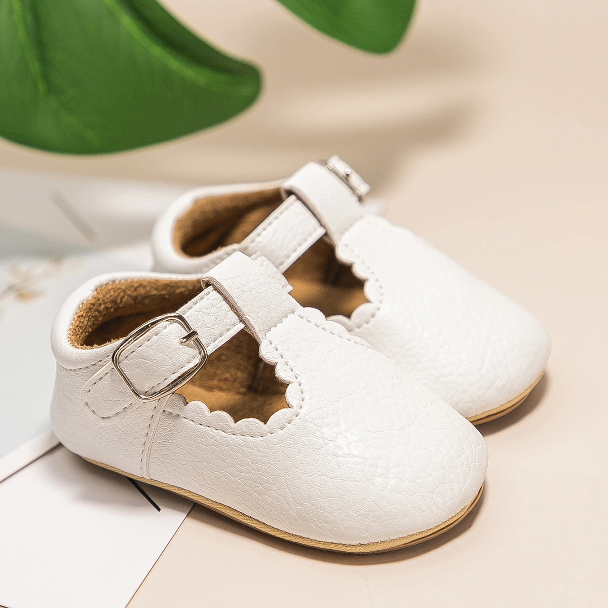 Chaussures multicolores en cuir et semelle en caoutchouc pour bébé, souliers pour enfant, nouveau-né, premiers pas, anti-alde, CPull