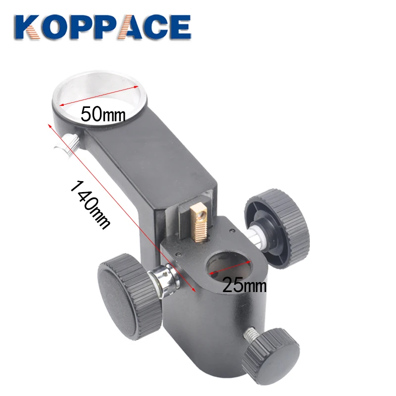 KOPPACE Microscope Focusing Bracket Lens Diameter 50mm Bracket Centre Distance 140mm Column Aperture 25mm Microscope Bracket