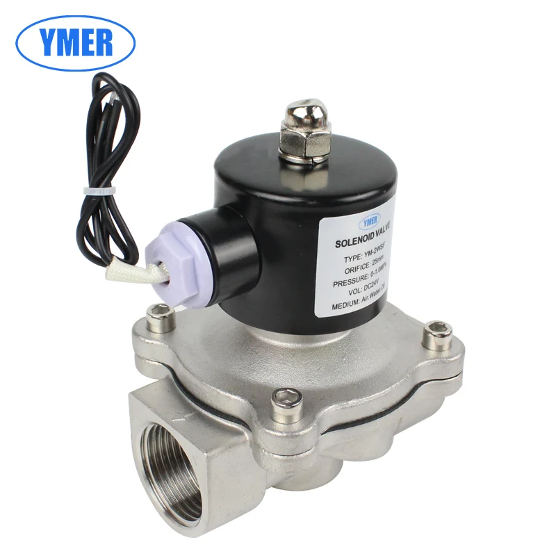 Stainless steel normally closed solenoid valve,AC220V,DC24V for water steam supply system in valves dn15 dn20 dn25