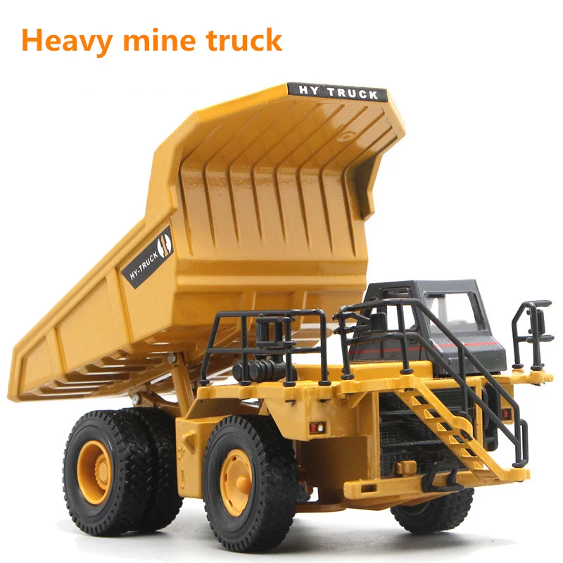 

1:50 Children Simulated Alloy Die Casting Dump Truck Inertial Return Engineering Mine Transportation Truck Model Collection Toy