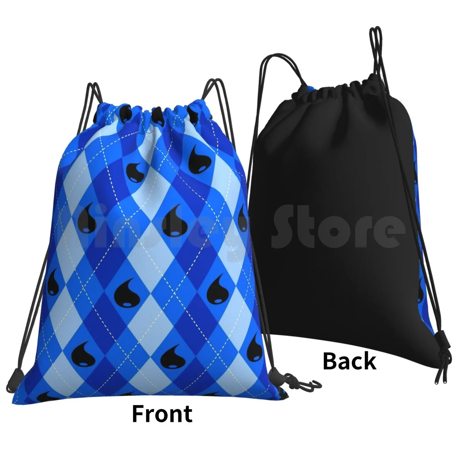 Water Energy Backpack Drawstring Bags Gym Bag Waterproof Tcg Games Video Games Pocket Monsters Game Freak