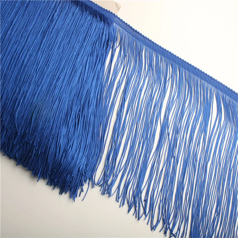 Beatiful 1Yard Lace Fringe Trim 10cm Wide Tassel Fringe Trimming For DIY Latin Dress Stage Clothes Accessories Lace Ribbon 10cm