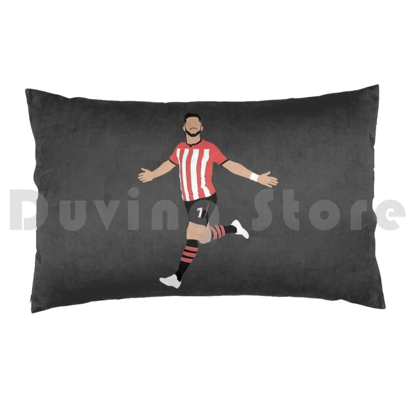 Shane Long , Southampton. Pillow Case Printed 50x75 Long Long Art Long Long Southampton Southampton