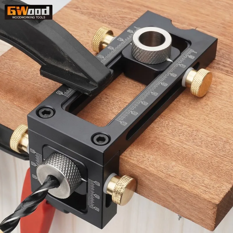 MG0 two-in-one locator baby bed cross inclined flat head puncher bed cabinet screw woodworking tools