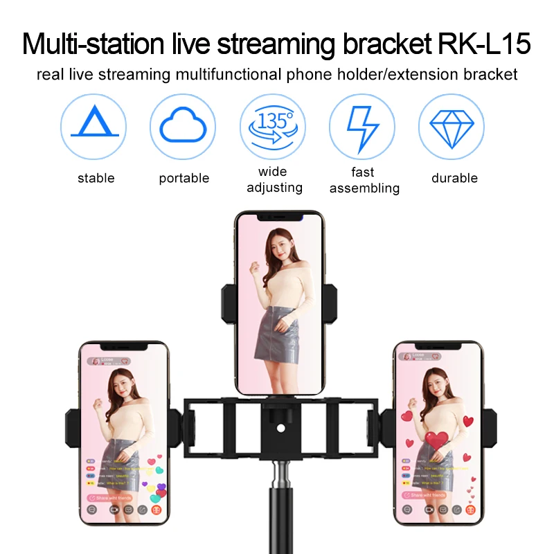 Винт 1/4 Универсальный держатель для телефона для прямой трансляции зажим для фотовспысветильник другие аксессуары для подставки кронштейн