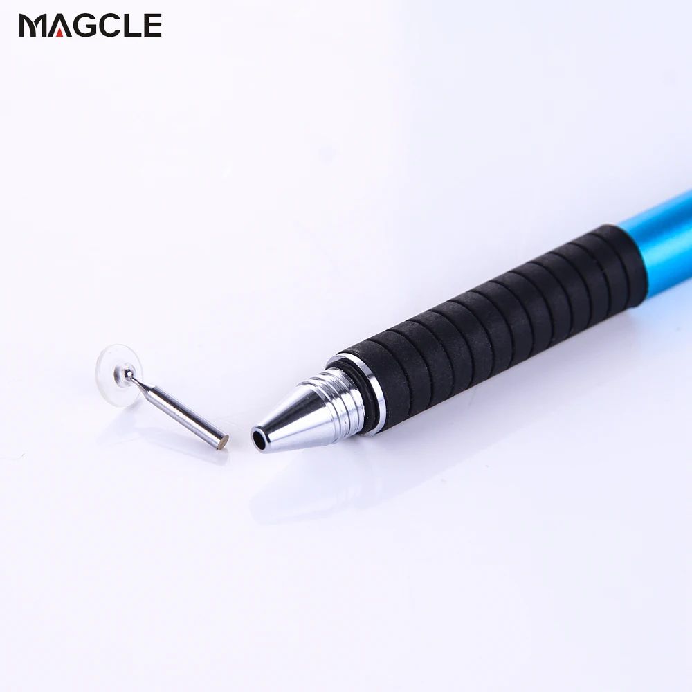 2in1 Capacitive Pen Touch Screen Drawing Pen Stylus with Conductive Touch Sucker Microfiber Touch Head for Tablet PC Smart Phone