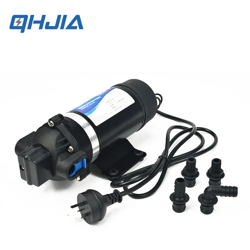 AC220/110V Electric Mini High Pressure Water Pump RV Diaphragm Spray Car Road Roller Washing Geothermal Cleaning Machine DP-160S