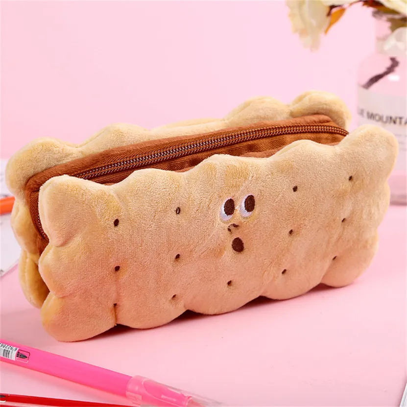 Bleistift Fällen Kawaii Brot Stift Box Schulsachen Fall Für Pinsel Ziemlich Japanischen Schreibwaren Simpl Große Tasche Korean Plüsch