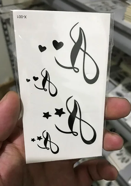 Waterproof Temporary Tattoo Sticker little music love letter tatto stickers flash tatoo fake tattoos for girl women