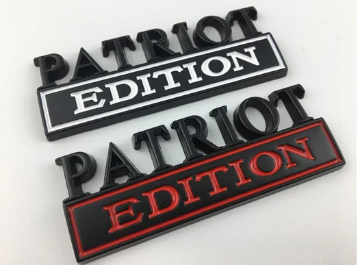 

New Metal PATRIOT EDITION Emblem Auto Trunk Fender Badge Decal Stickers Car Accessories