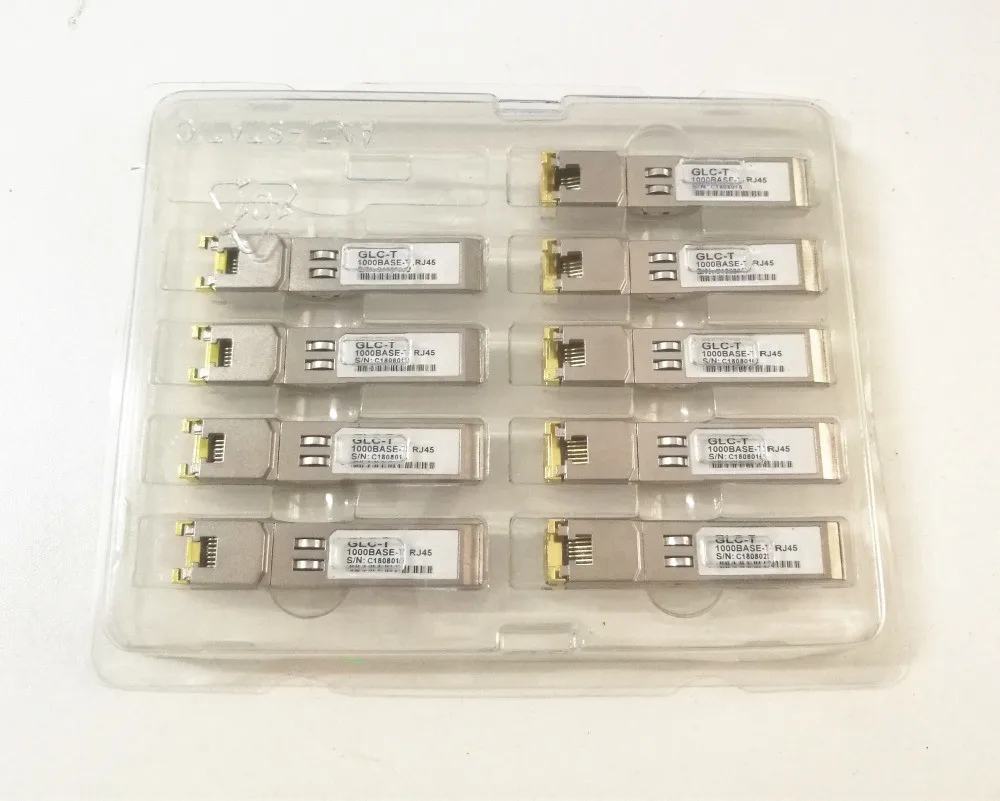 GLC-T/ SFP-GE-T Compatible, Gigabit RJ45 Copper SFP, 1000Base-T Transceiver Module