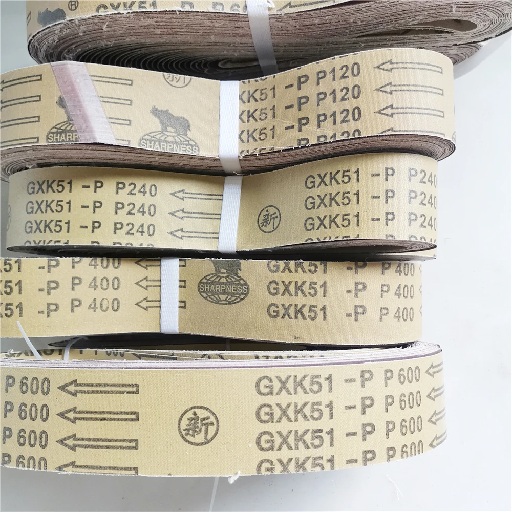 10 ชิ้น 50x1220 มม./O สายพานขัด 2 "* 48" P60-600 หยาบ fine บดเครื่องบดเข็มขัดอุปกรณ์เสริม