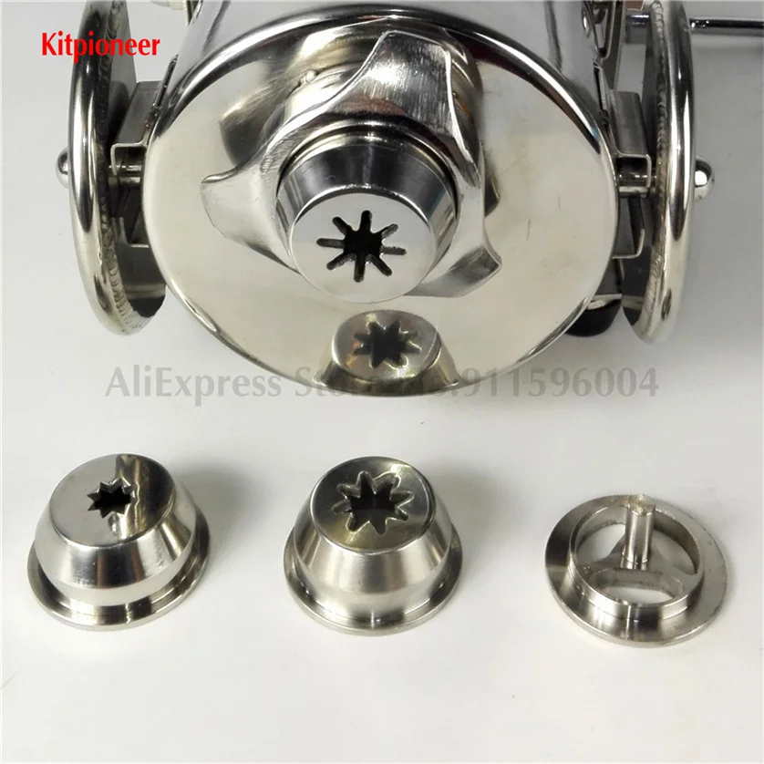 Spanish Churros Machine Upgrades Stainless Steel Modelling Nozzles/Lids Spare Parts For 3L 5L 7L 10L Churro Extruding Machine