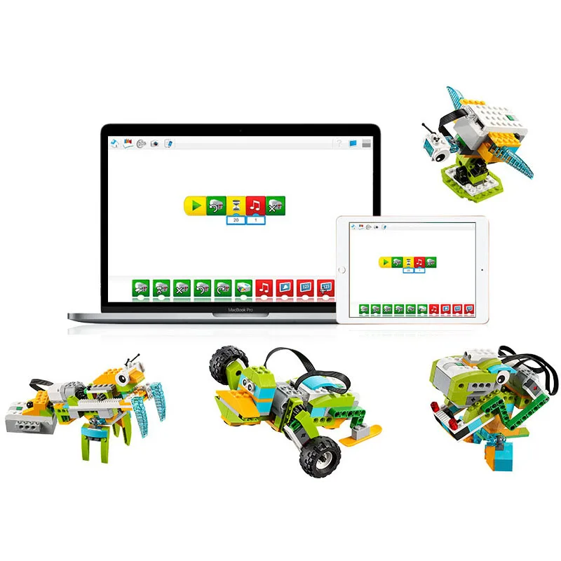 WeDo Robotics Construction Bulk Bricks Parts Building Blocks High-tech EV3 45300 Wedo 2.0 Educational DIY Toys